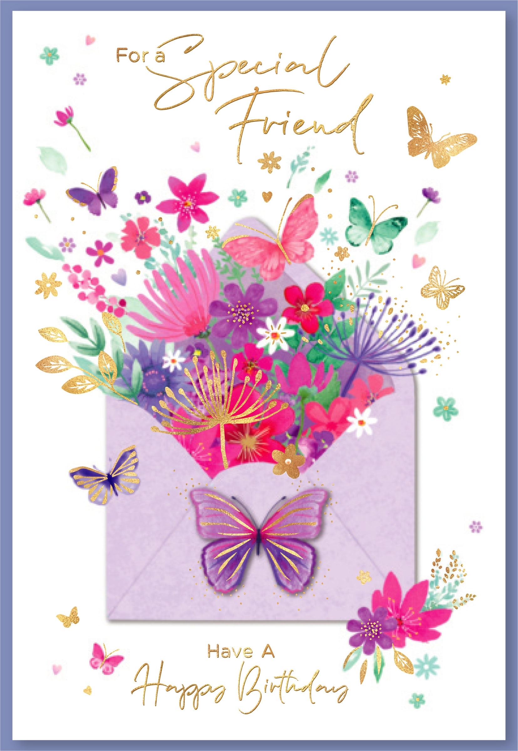 SPECIAL FRIEND CARDS,6`s Floral Envelope