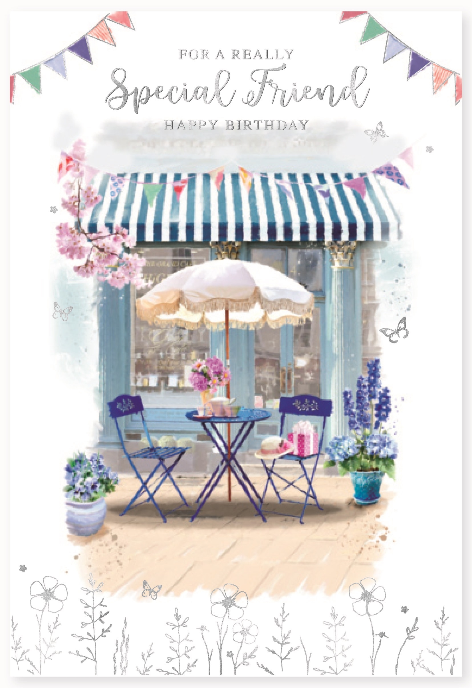 SPECIAL FRIEND CARDS,6`s Floral Alfresco Seating