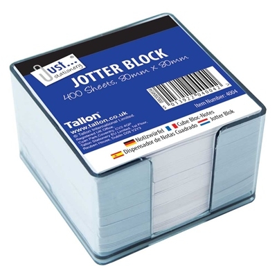 JOTTER,PAPER BLOCK, White In Dispenser,80x80mm 400`s [Splittable]