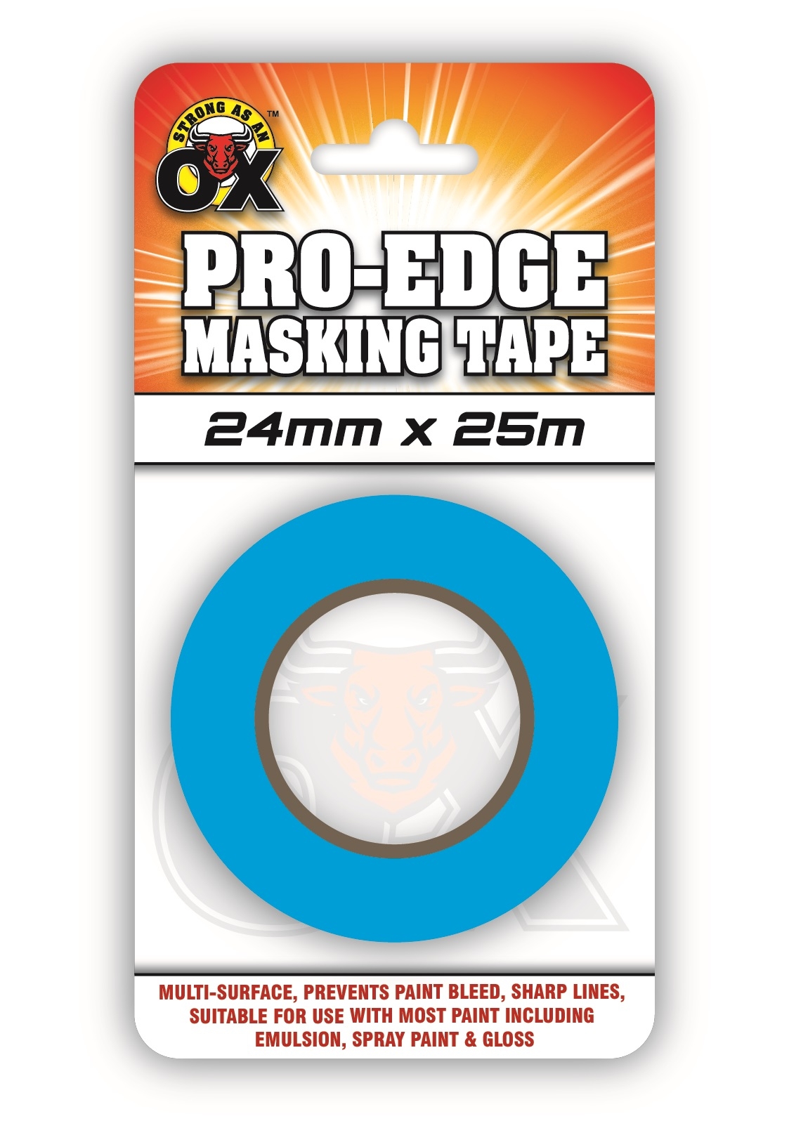 MASKING TAPE,Pro-Edge 24mm x 25m H/pk [Packs Only]