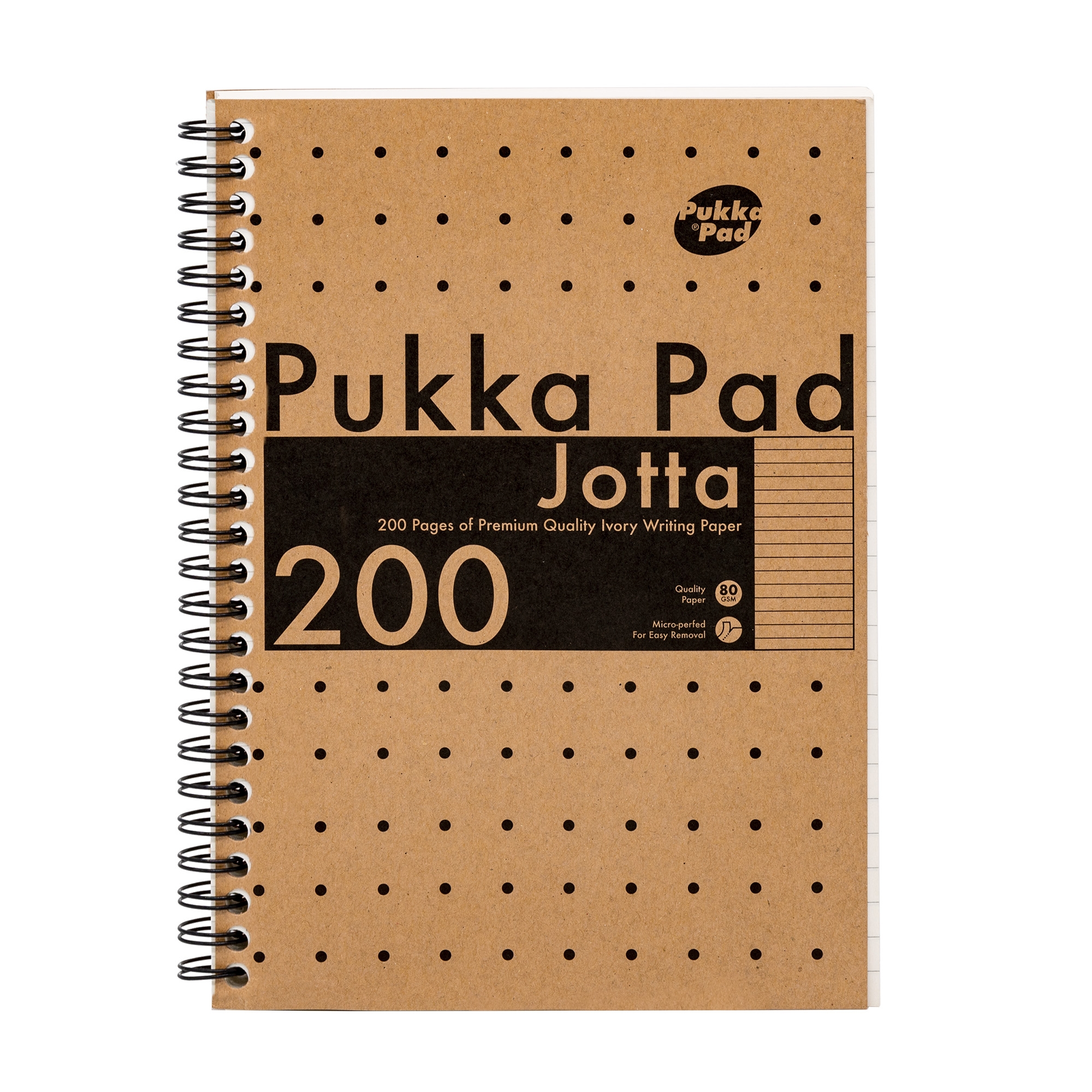 PUKKA PAD,Jotta A5 Kraft Twin Wire 200pg [Packs Only]