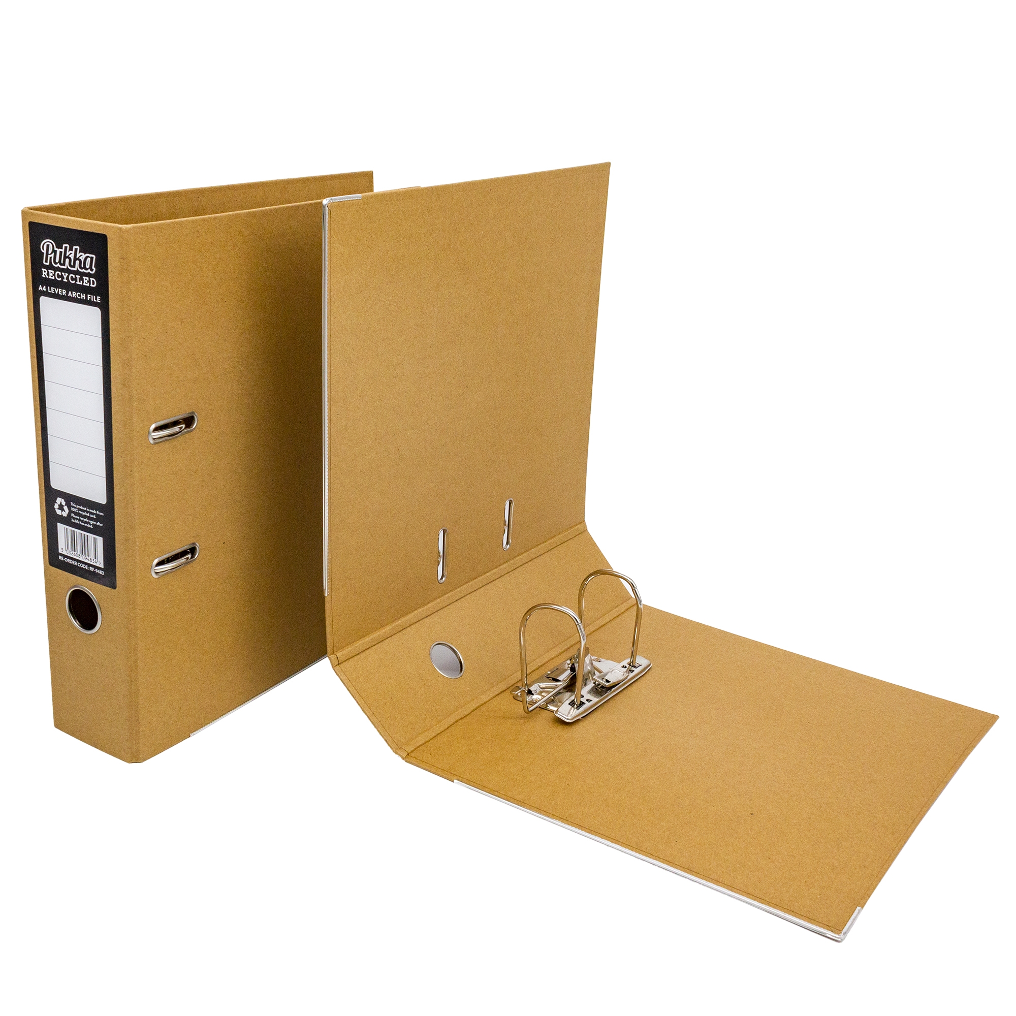LEVER ARCH FILE,A4 Pukka Kraft Recycled [Splittable]
