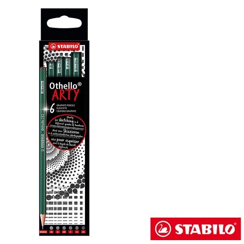 PENCIL,Sketching Othello ARTY 6 Mixed Grades H/pk [Splittable]
