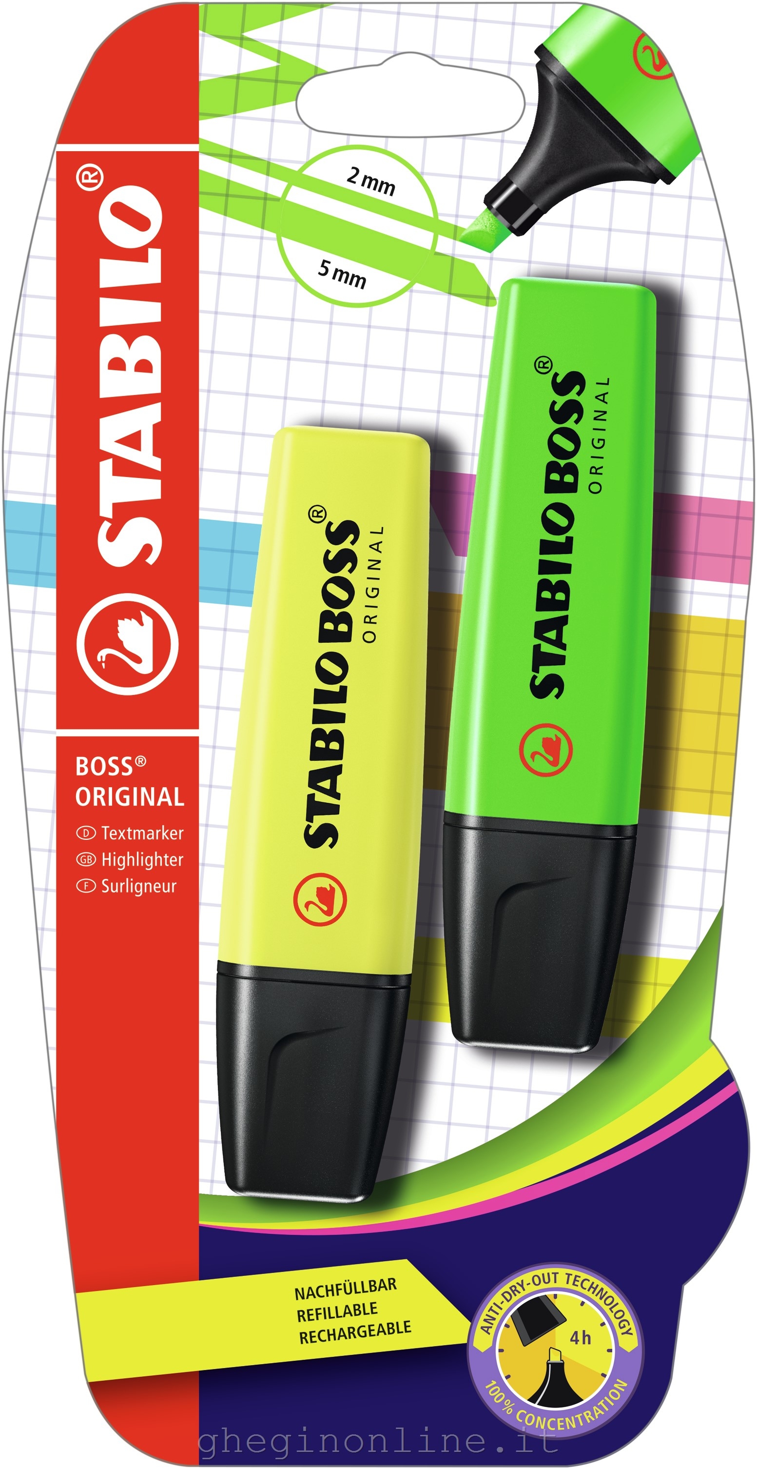 HIGHLIGHTER,Boss Original Yellow & Green I/cd [Splittable]