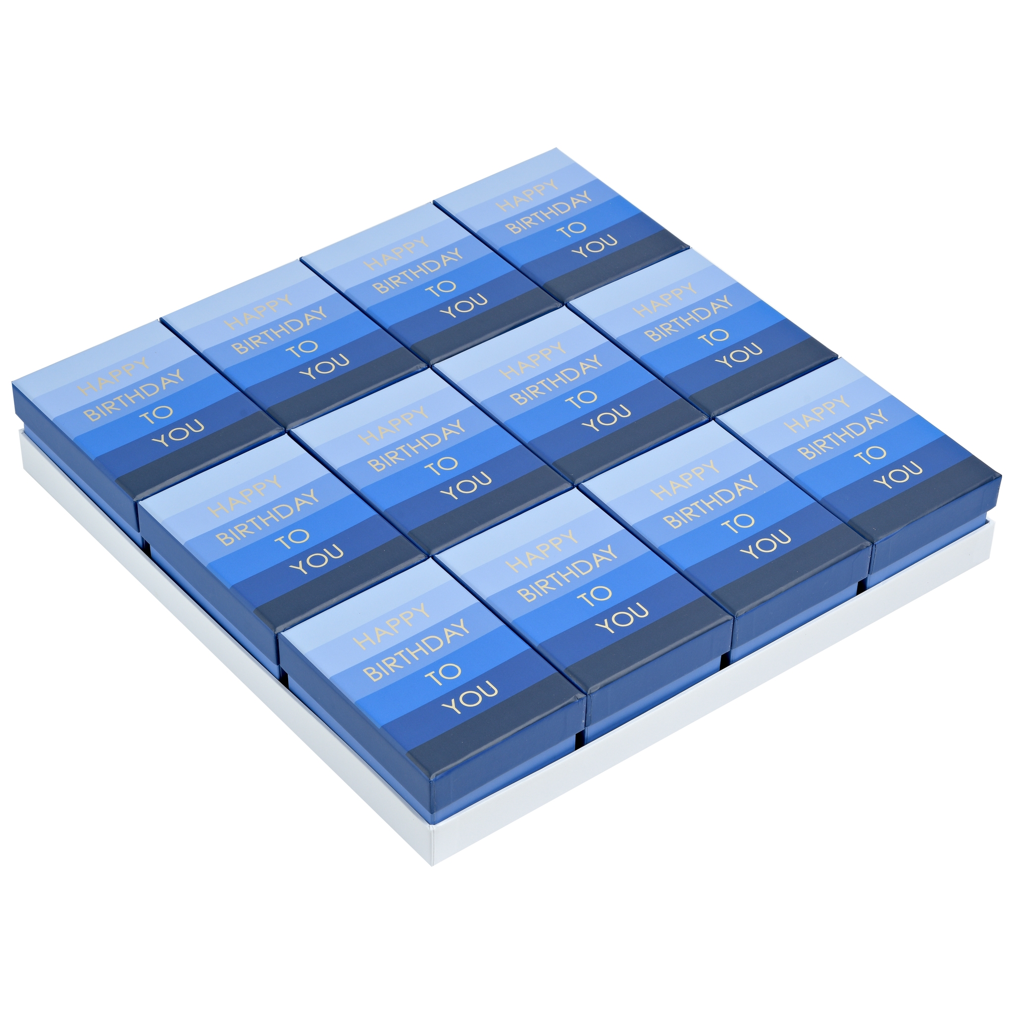 GIFT BOX,Happy Birthday Blue Small [Packs Only]