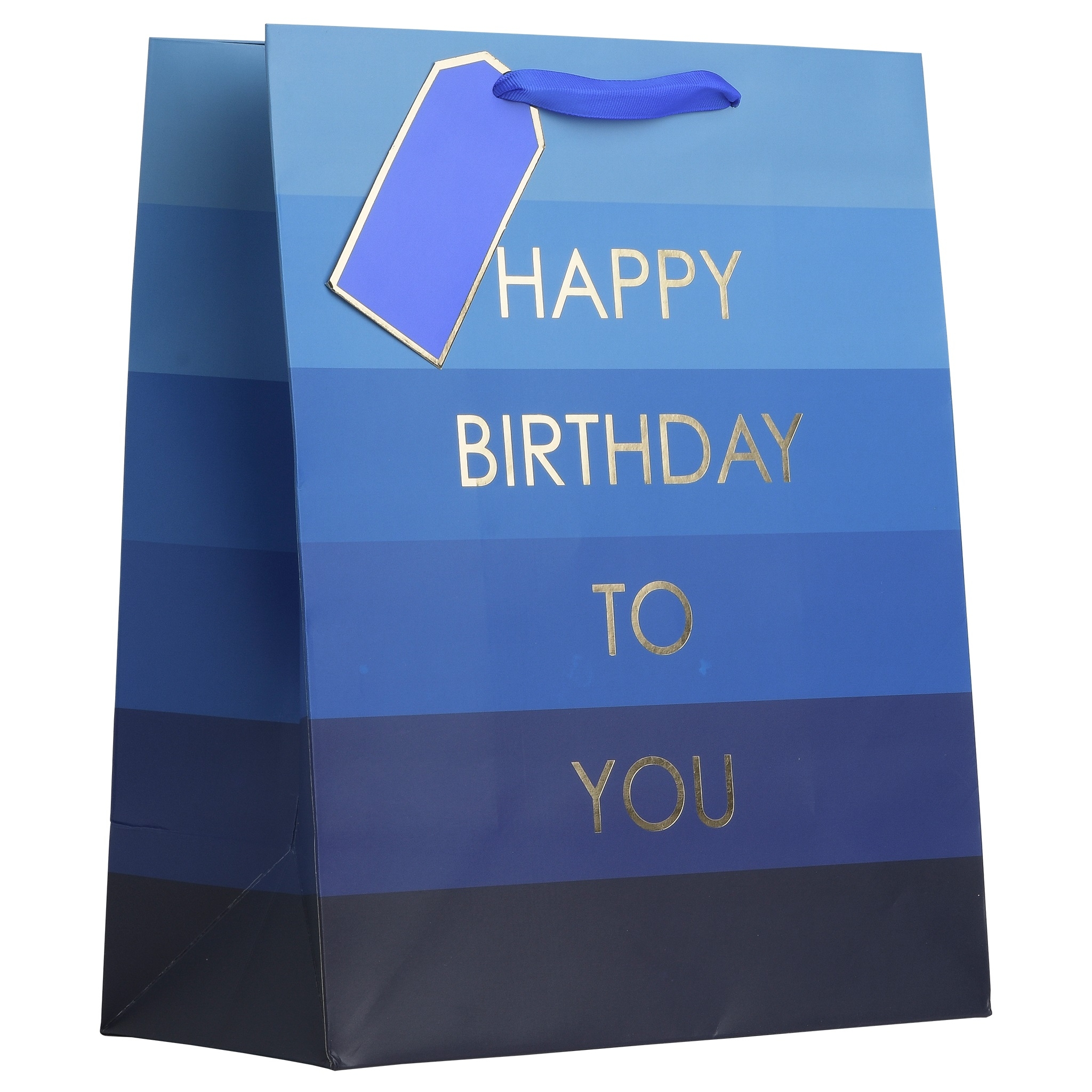 GIFT BAG,Happy Birthday Blue (Extra Large) [Packs Only]