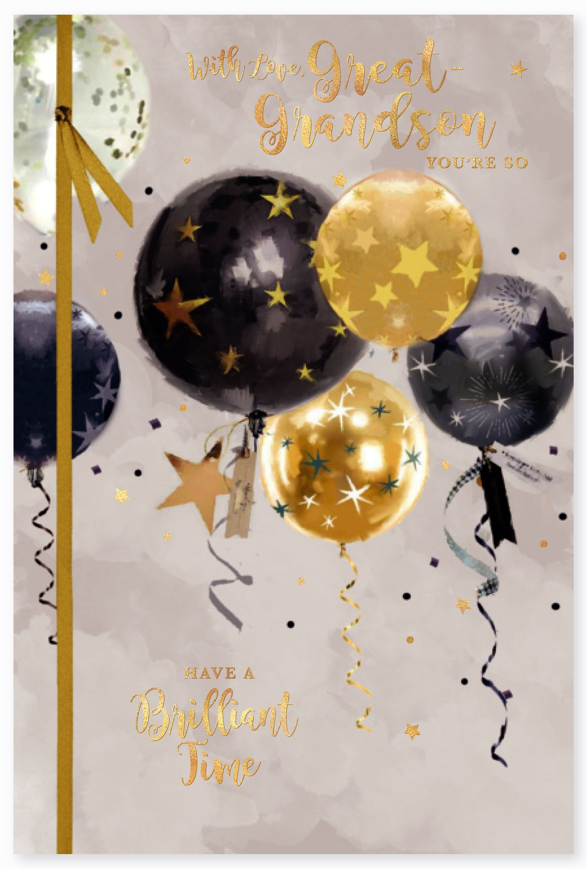 BIRTHDAY CARDS,Great Grandson 6`s Balloons