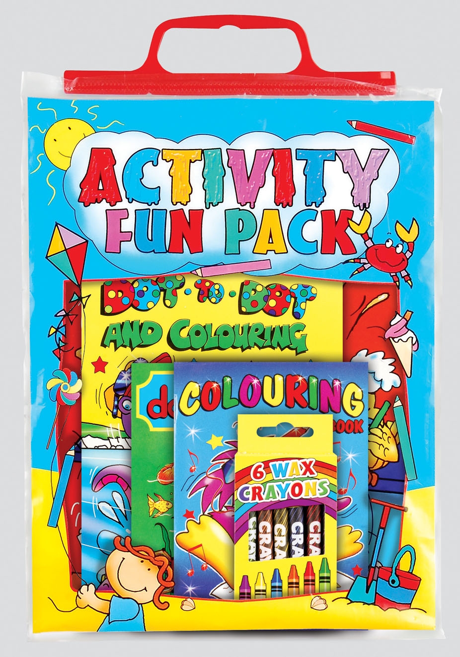 ACTIVITY PACK,4 Books+Crayons H/pk [Packs Only]