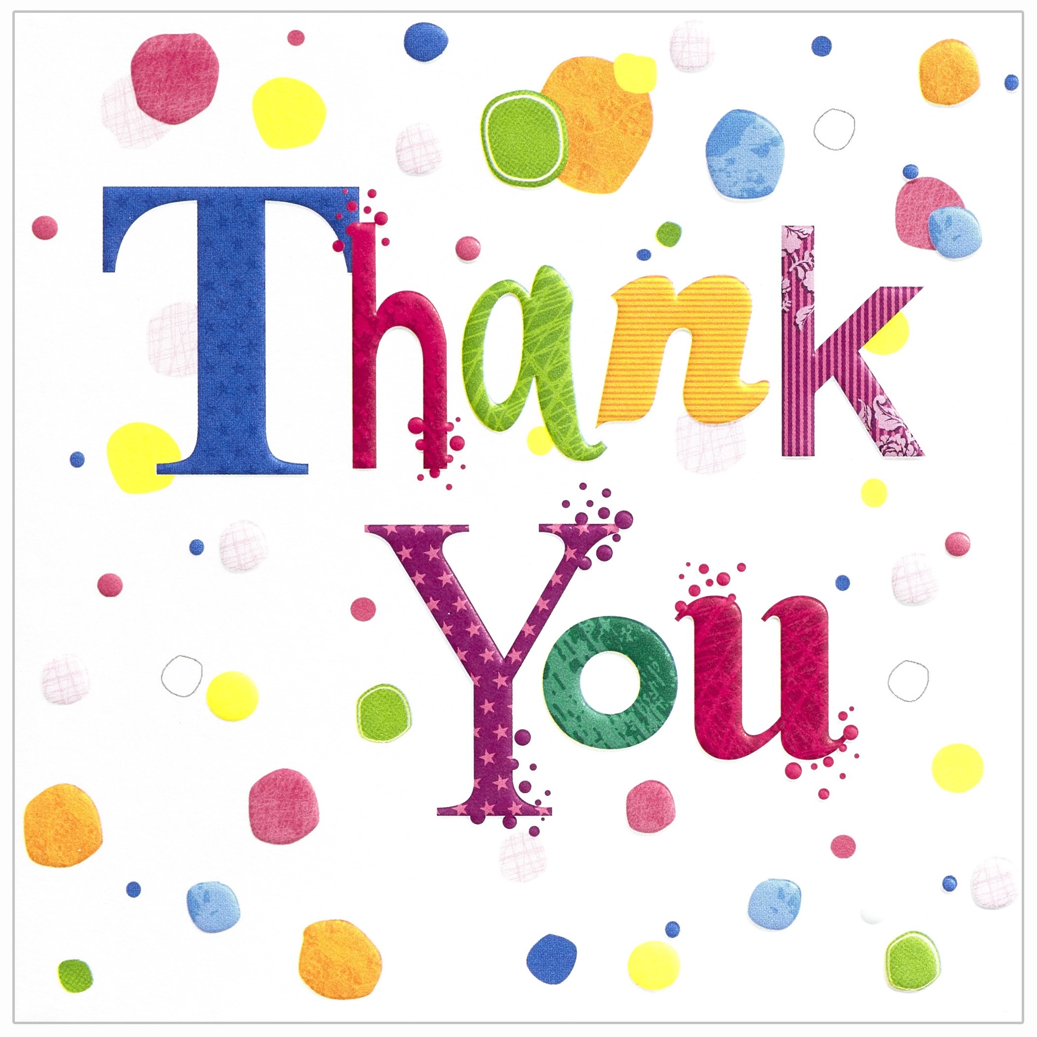 THANK YOU CARD,Spots 6`s [Packs Only]