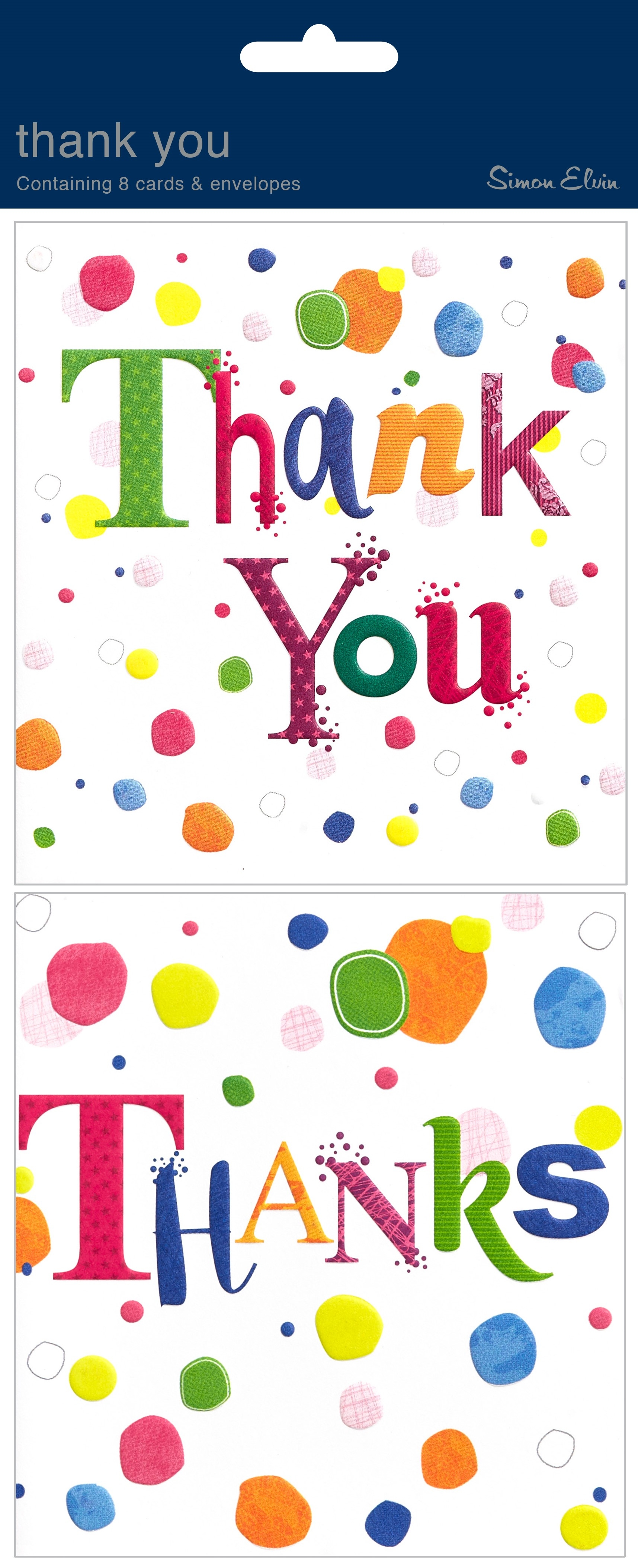 THANK YOU CARD,Spots 6`s [Packs Only]