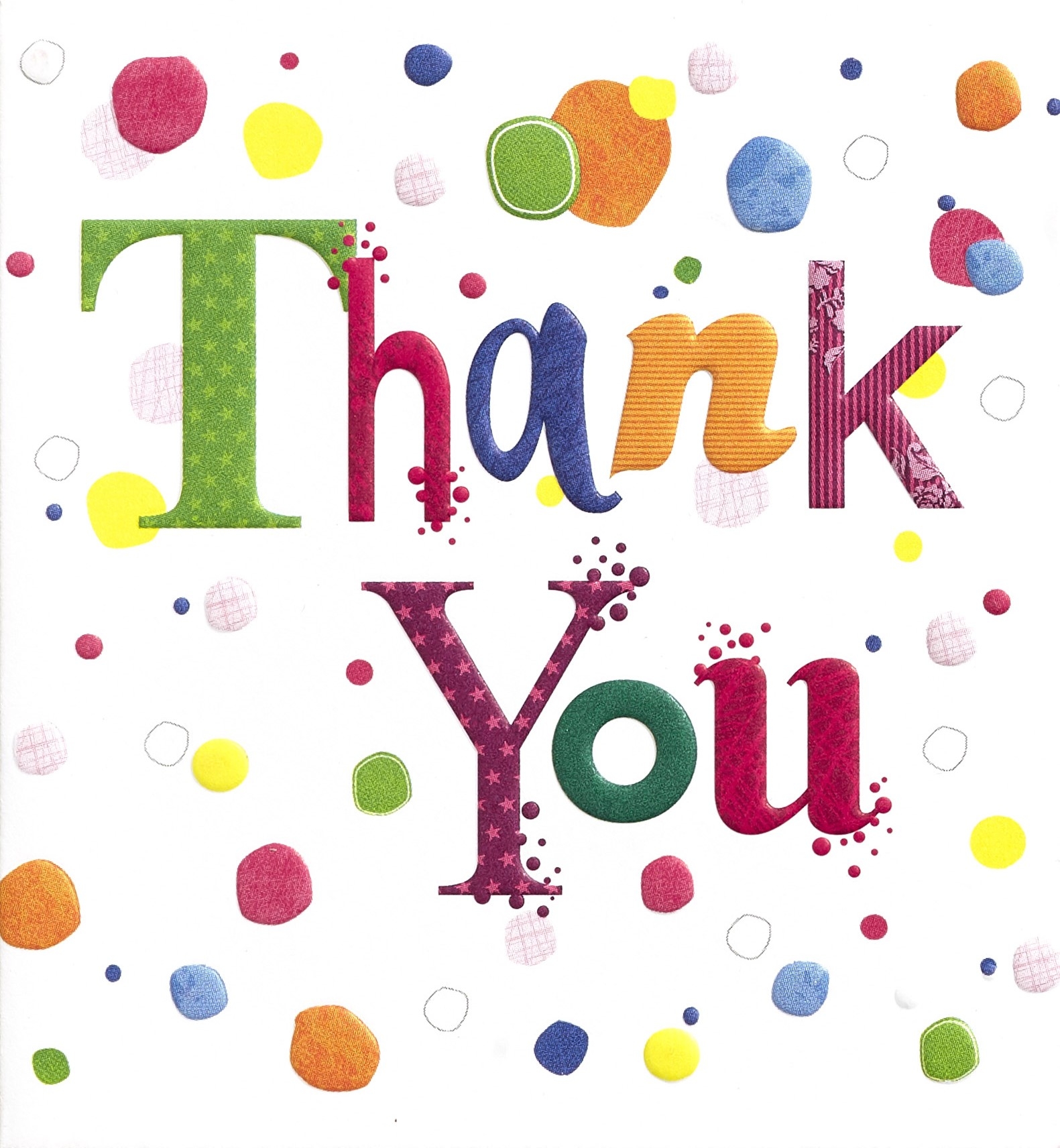 THANK YOU CARD,Spots 6`s [Packs Only]