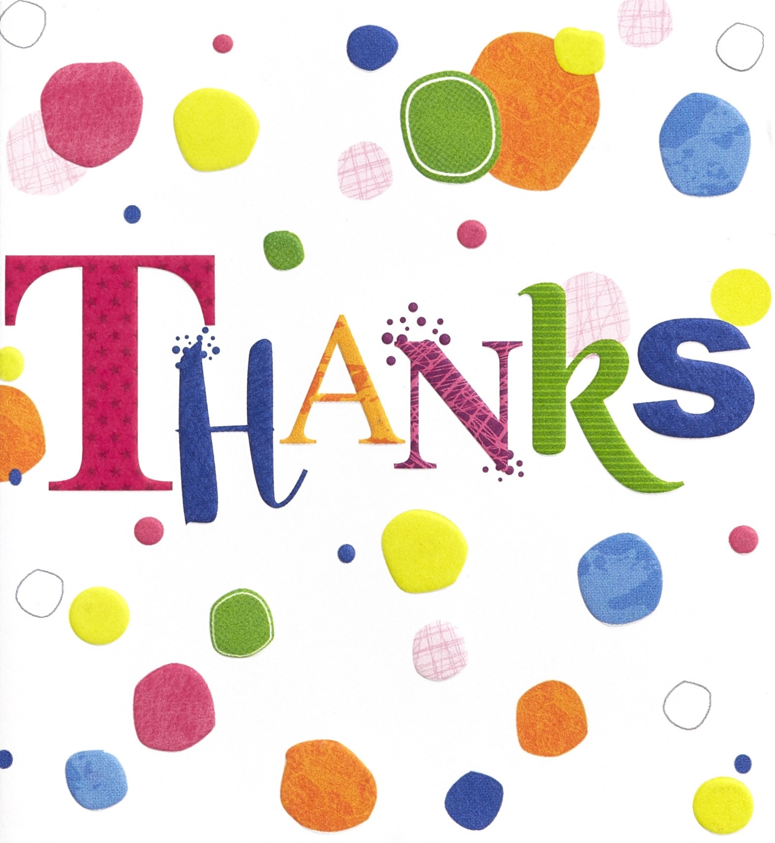 THANK YOU CARD,Spots 6`s [Packs Only]