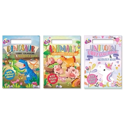ACTIVITY PACK,Book, Stickers & Colouring 3 Assorted [Packs Only]