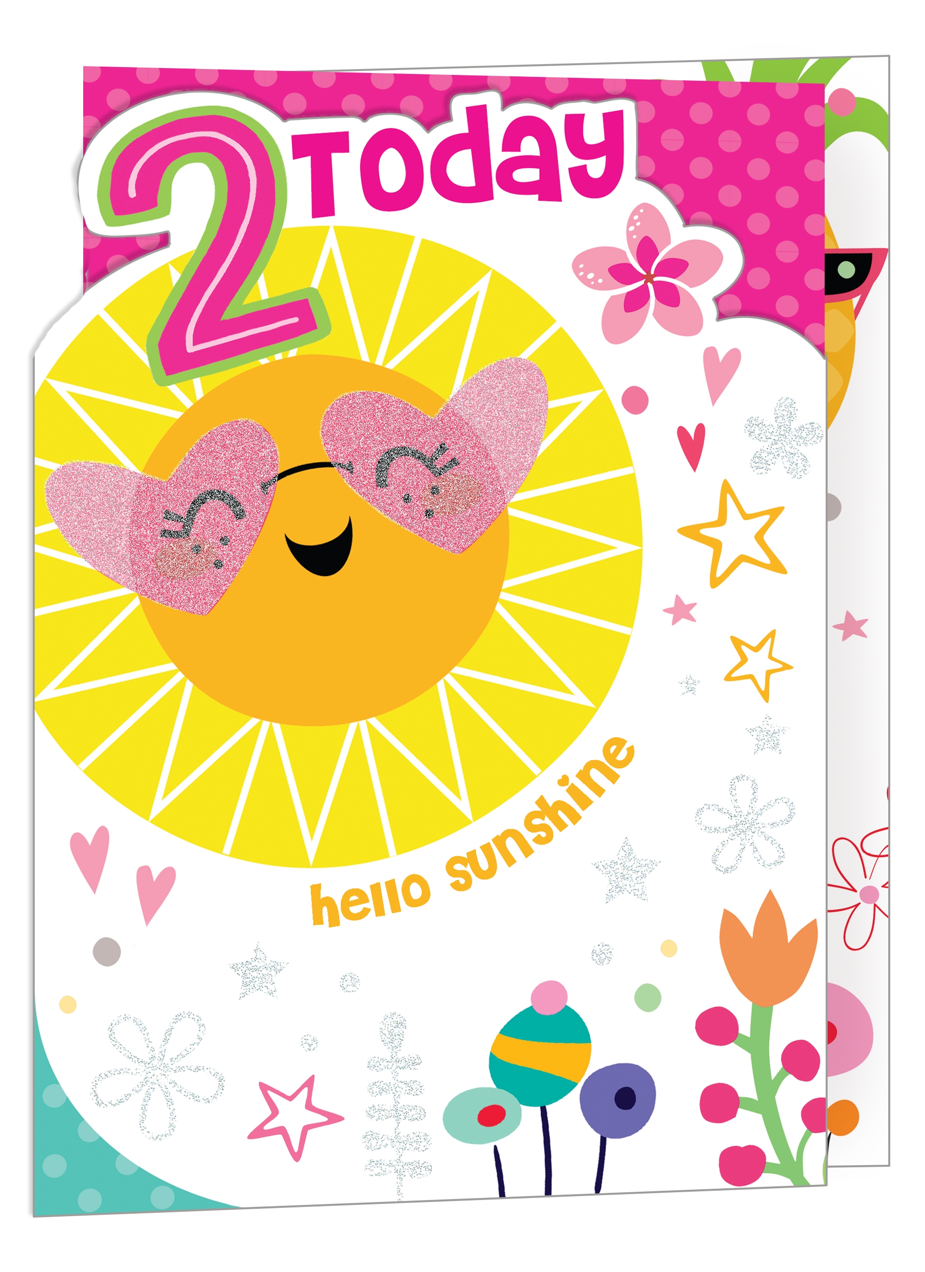 AGE 2 CARDS,Female 6`s Flowers & Sunshine(Was 0.90)
