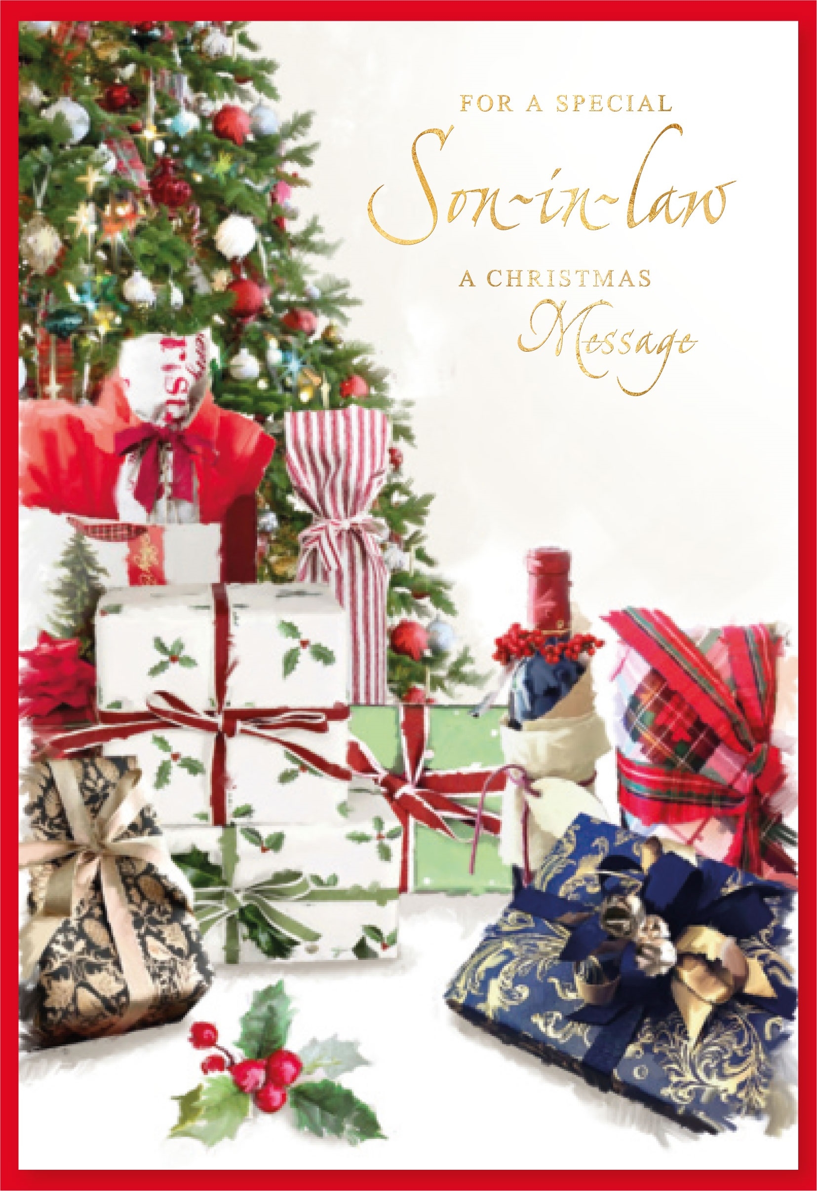 XMAS CARDS,Son in Law 6`s Presents & Tree
