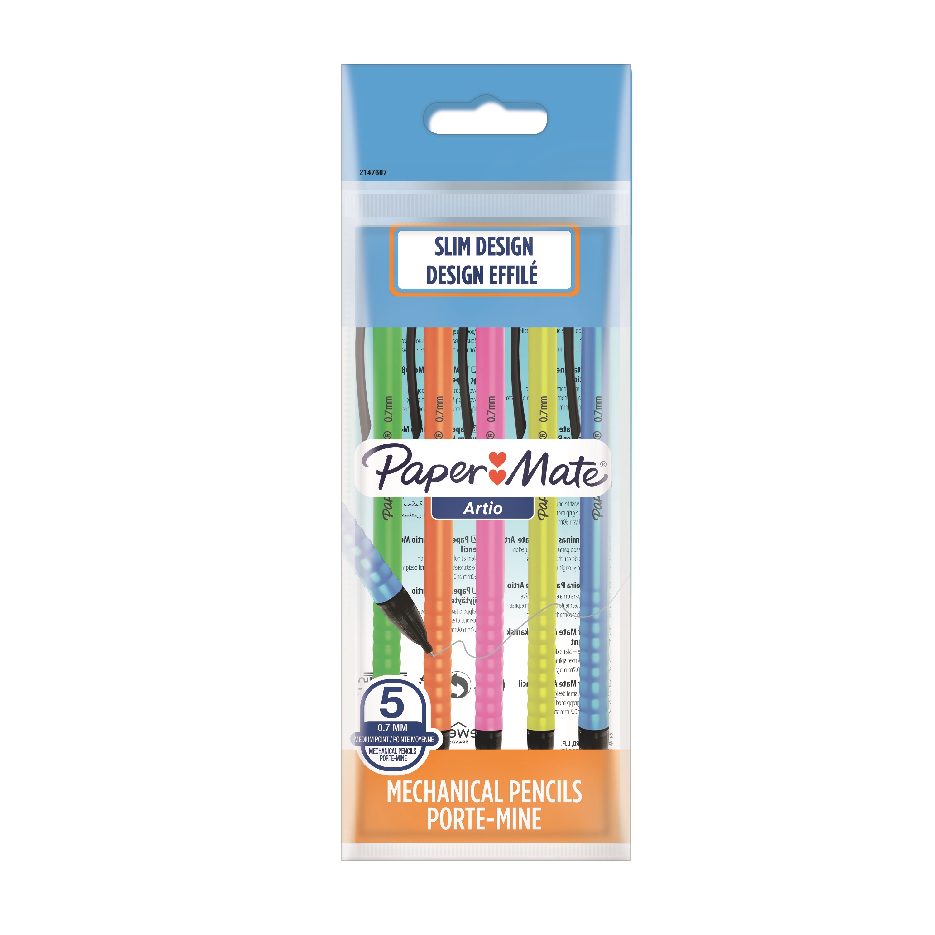 PENCIL,Automatic Non-Stop 0.7mm 5`s H/pk [Packs Only]