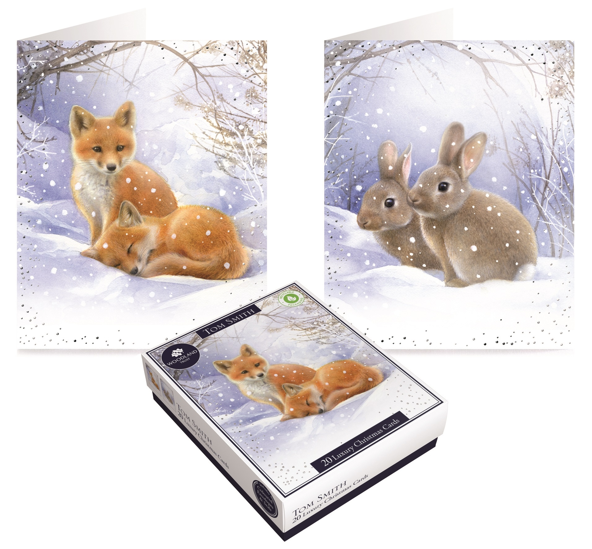 BOXED CARDS,Winter Animals 20`s (Bulk) [Packs Only]