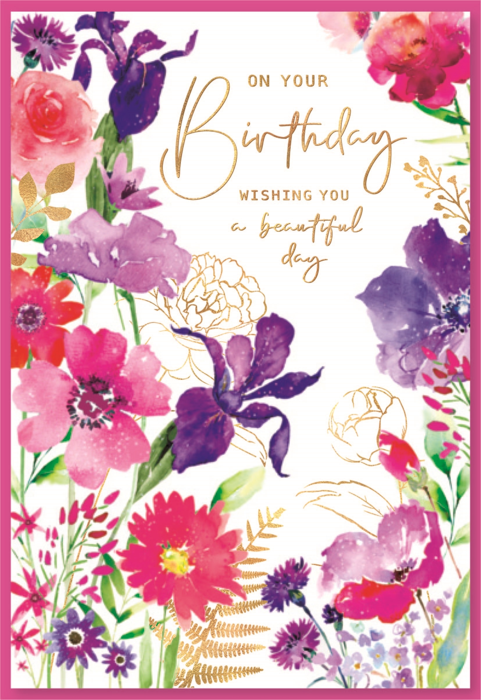 BIRTHDAY CARDS,6`s Floral