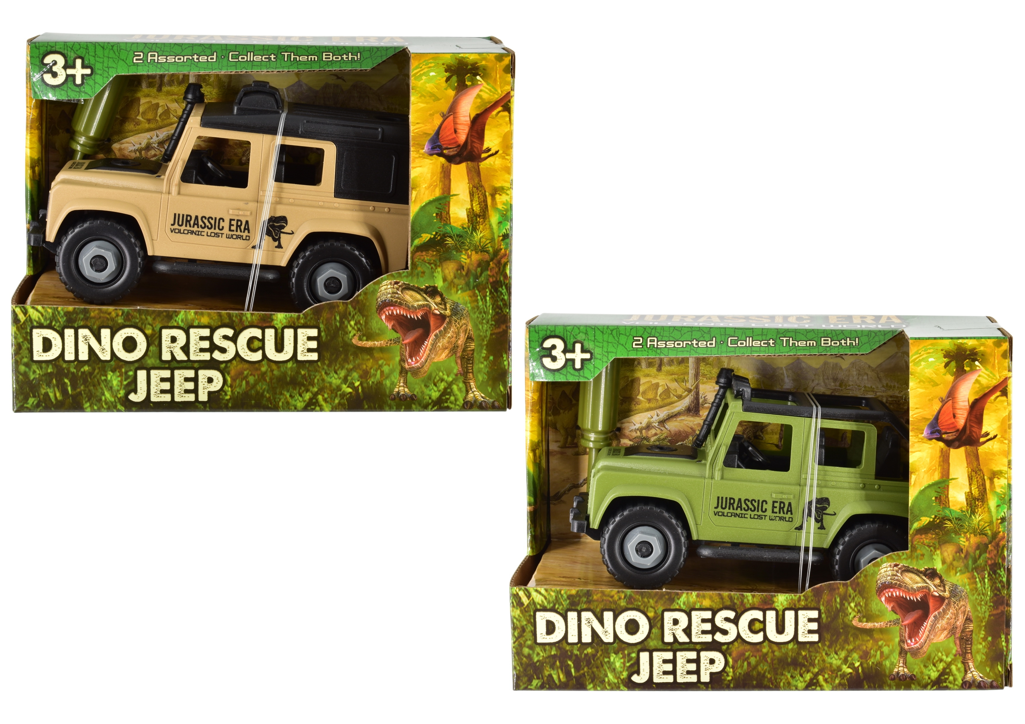 JEEP,Dino Rescue 15cm 2 Assorted Jurassic Era [Splittable]