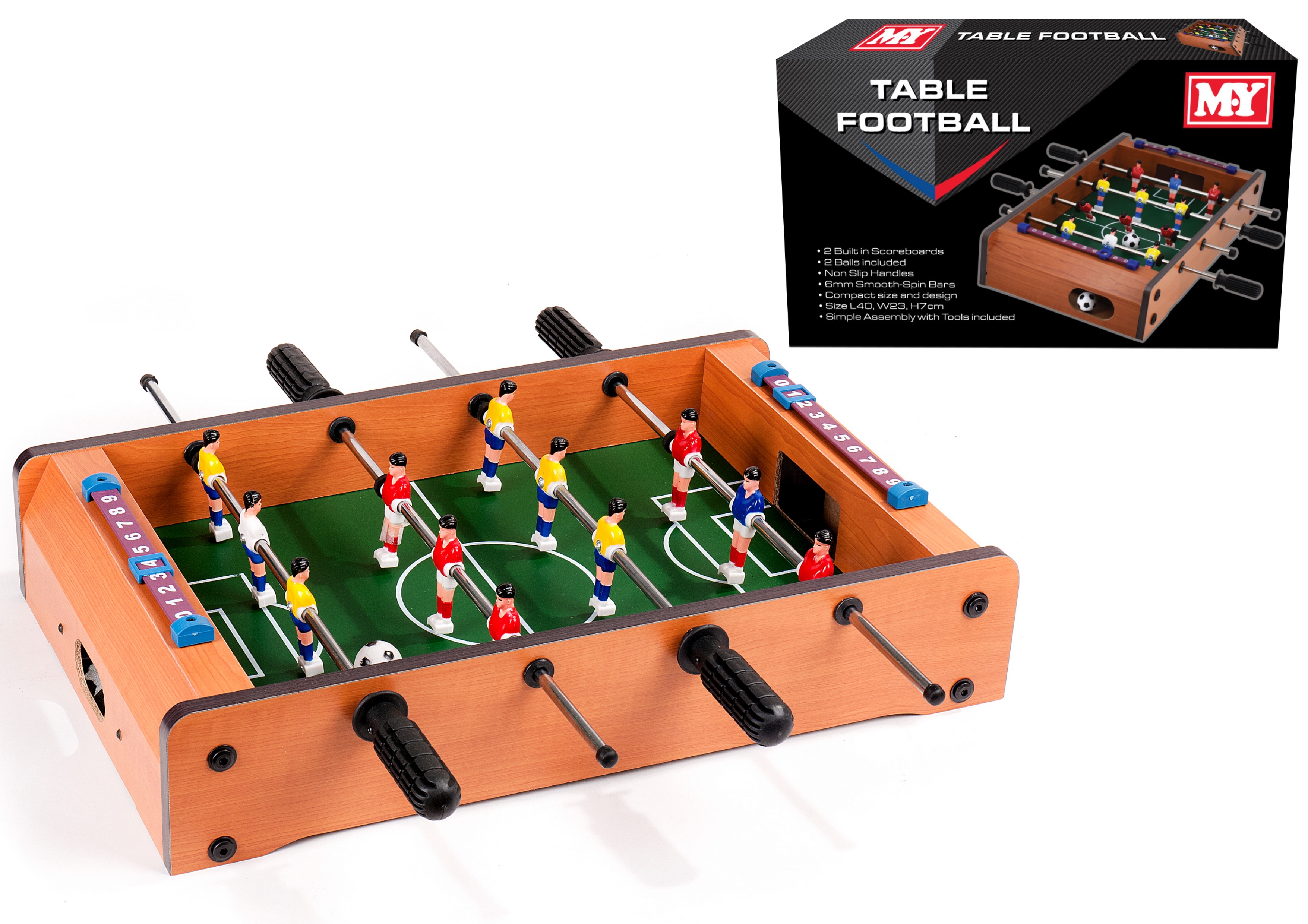 TABLE FOOTBALL,12 Footballers, 2 Balls & Scoreboards [Splittable]