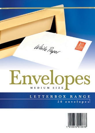 CLUB ENVELOPES,C6 White 50`s (Medium) [Packs Only]