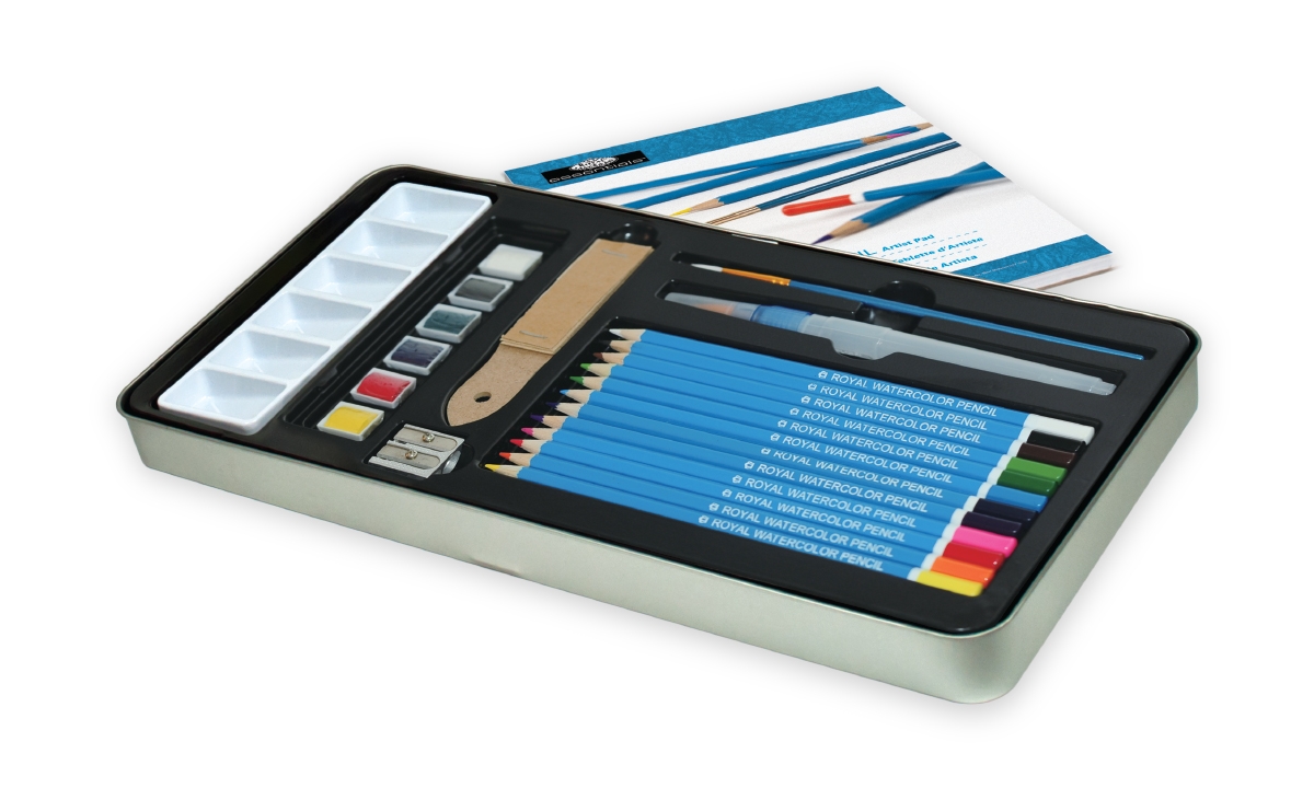 ARTIST TIN,Watercolour Drawing Large 25 Piece [Splittable]