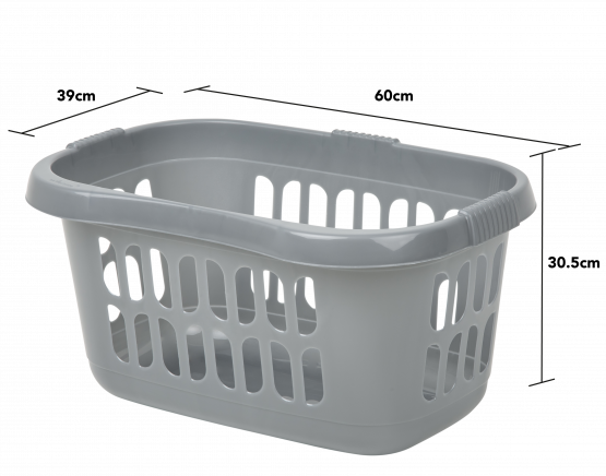 LAUNDRY BASKET, Hipster, Silver, Wham. [Splittable]