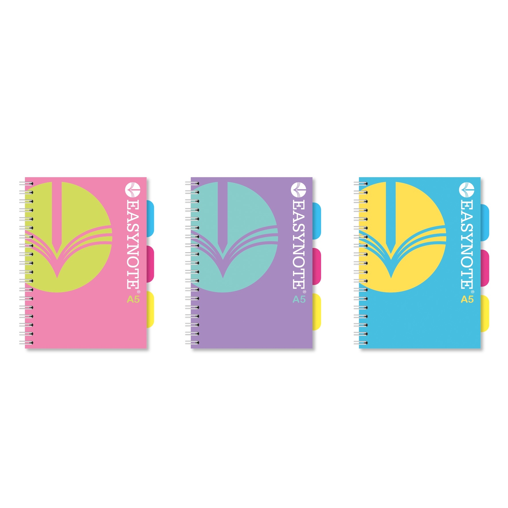 PROJECT BOOK,Easynote,A5 Twin Wire Bright Colours 200pg [Splittable]