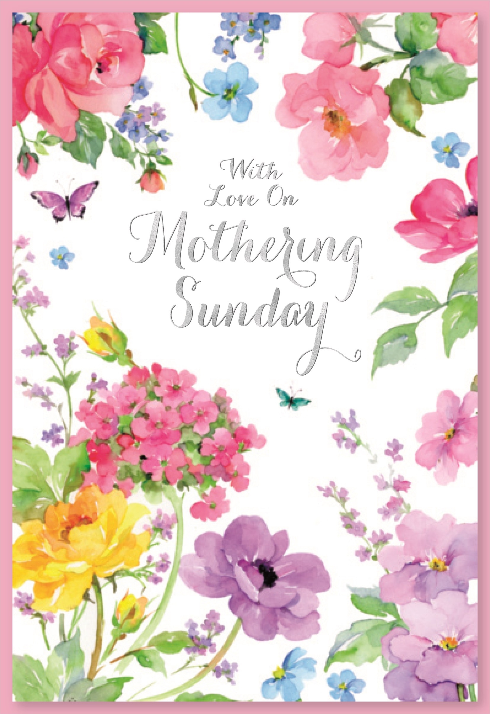 MOTHER`S DAY CARDS,Mothering Sunday 6`s Floral
