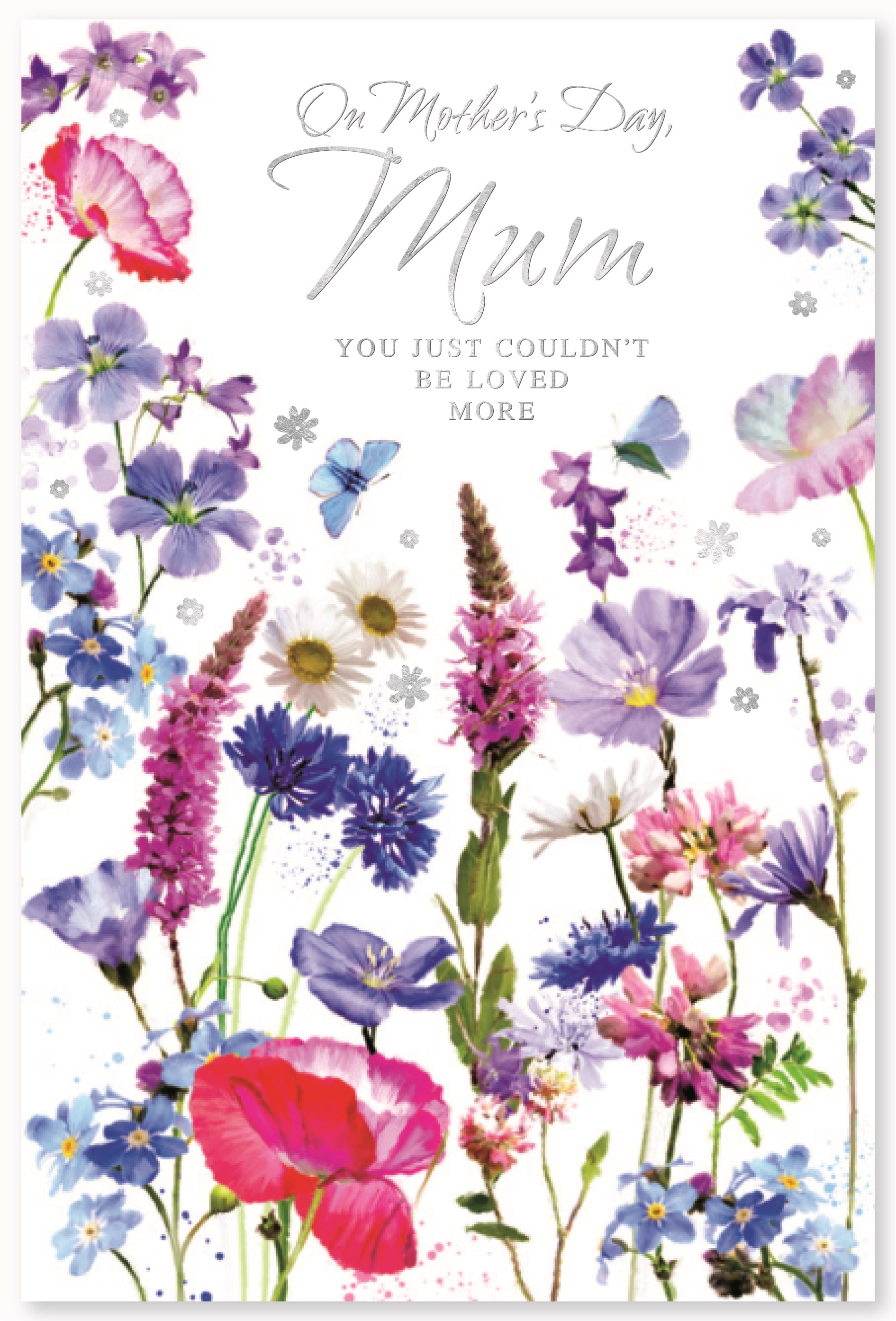 MOTHER`S DAY CARDS,Mum 6`s Wild Flowers