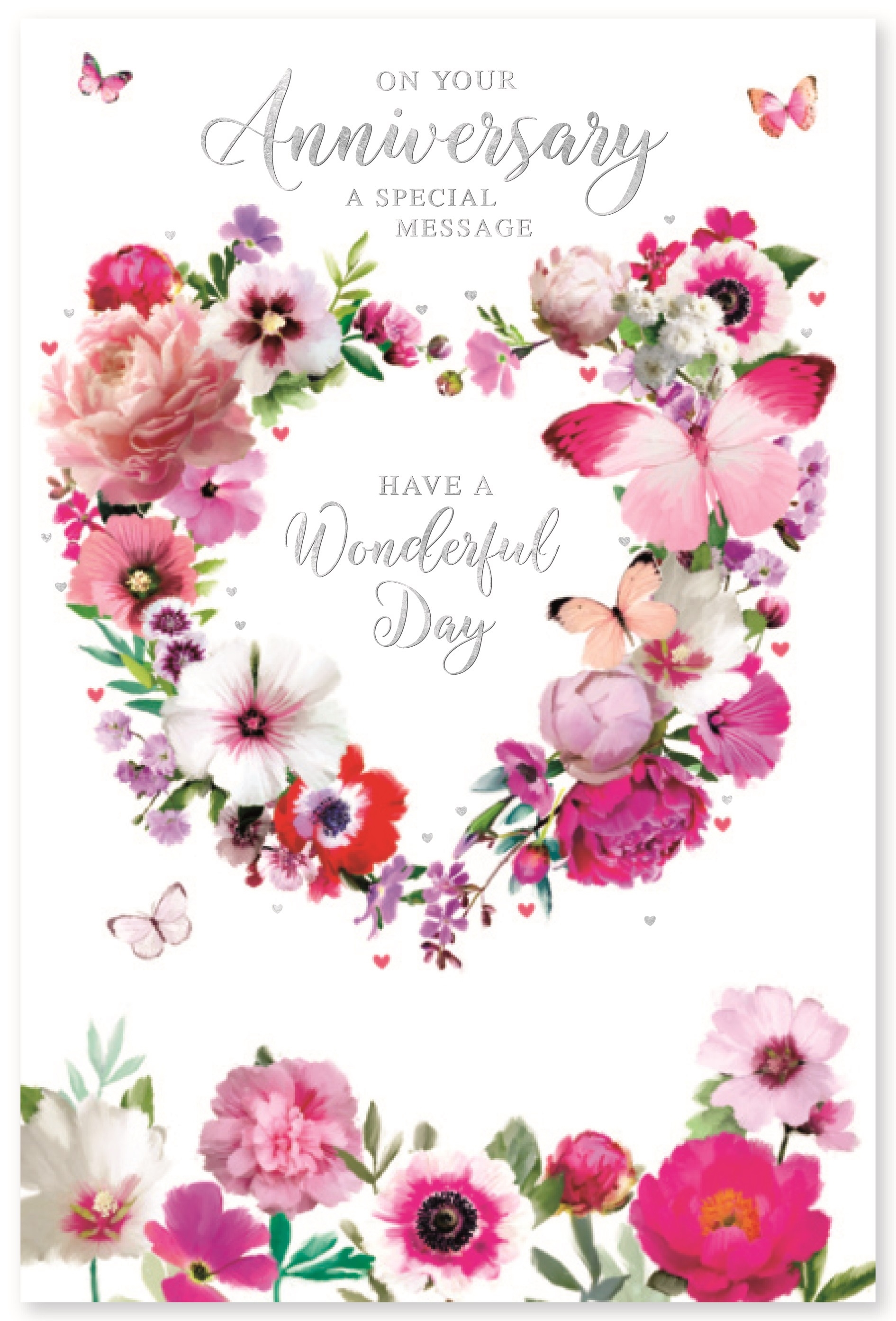 ANNIVERSARY CARDS,Your 6`s Floral Wreath