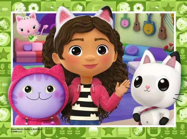 JIGSAW,4 in a Box,Gabby`s Dollhouse (12,16,20,24)