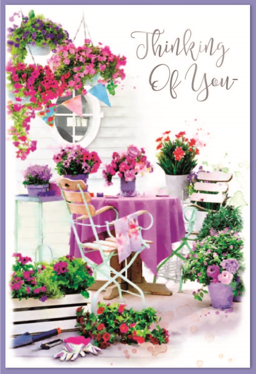THINKING OF YOU CARDS,6`s Floral Garden