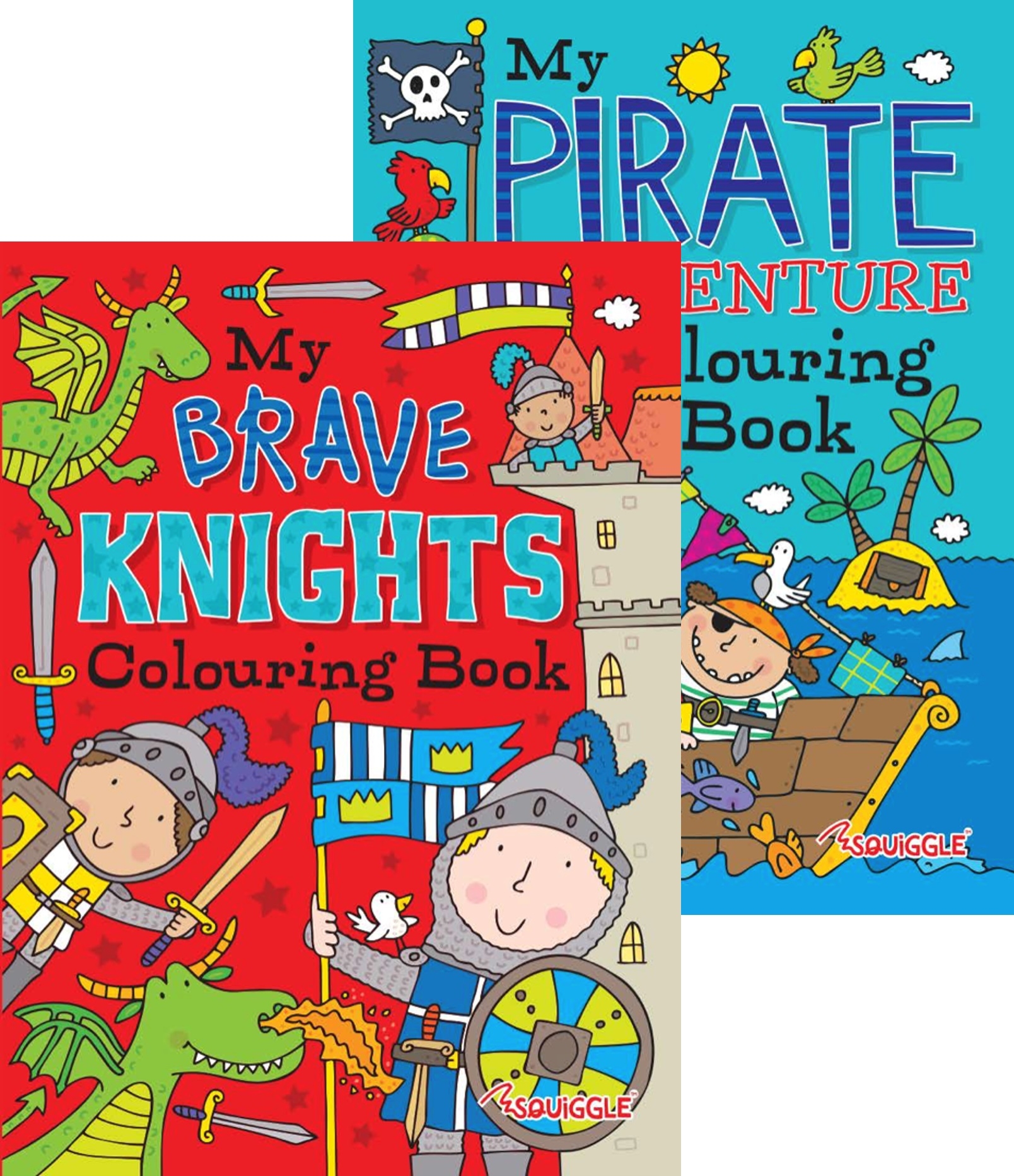 COLOURING BOOK,Pirates & Knights [Packs Only]