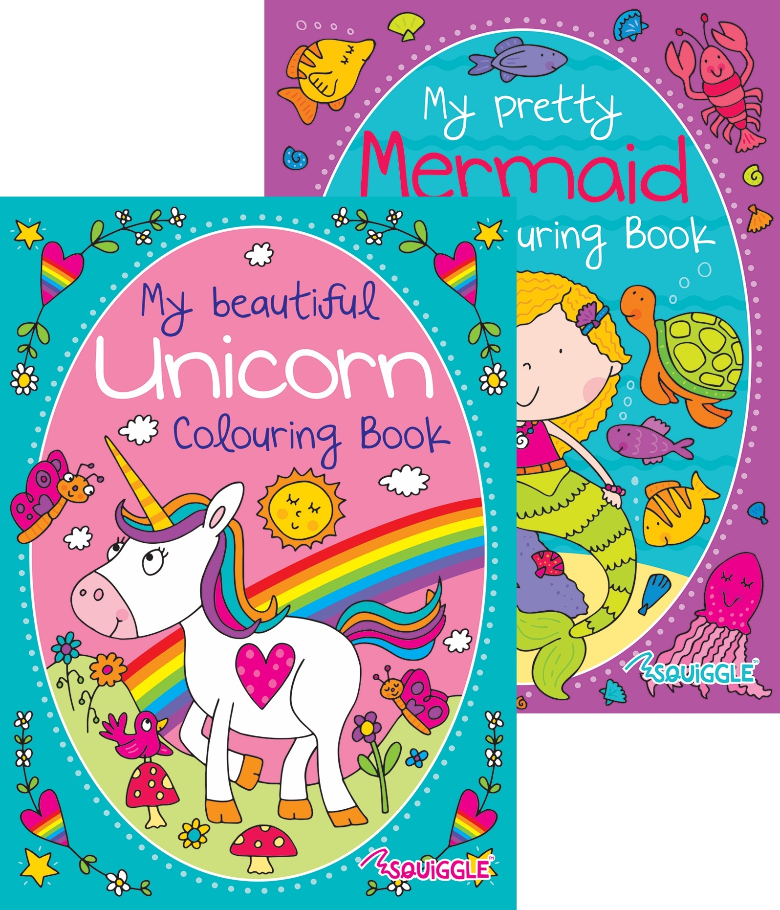 COLOURING BOOK,Unicorn & Mermaid [Packs Only]