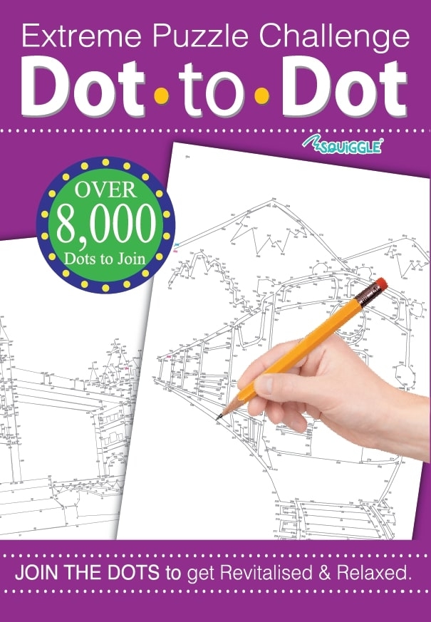 DOT TO DOT BOOK,A4 Extreme Puzzle Challenge [Packs Only]