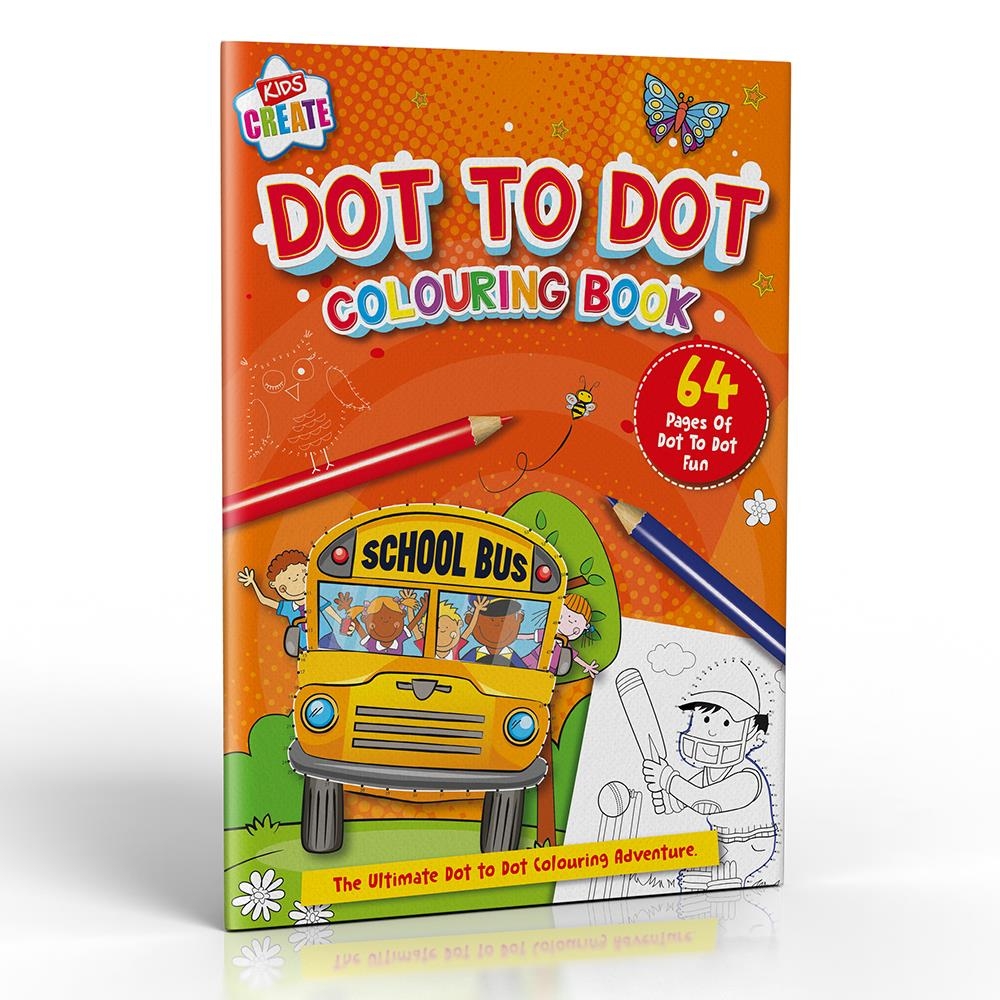 DOT TO DOT COLOURING BOOK 64 Page [Packs Only]