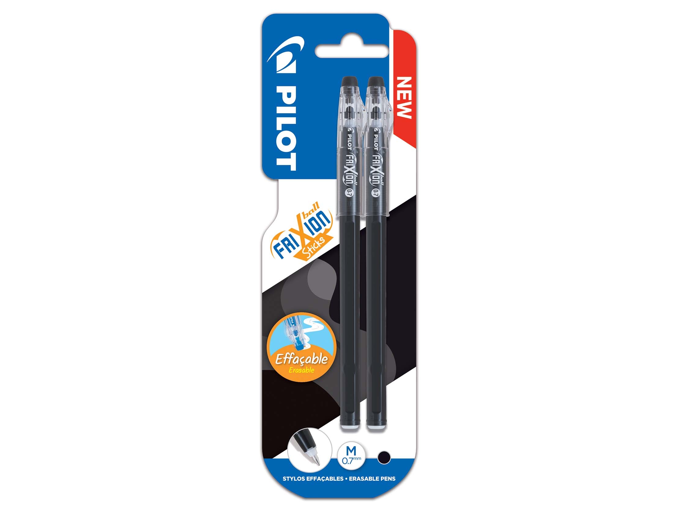 ROLLERBALL PEN,Frixion 2`s Erasable Black I/cd (Pilot) [Splittable]