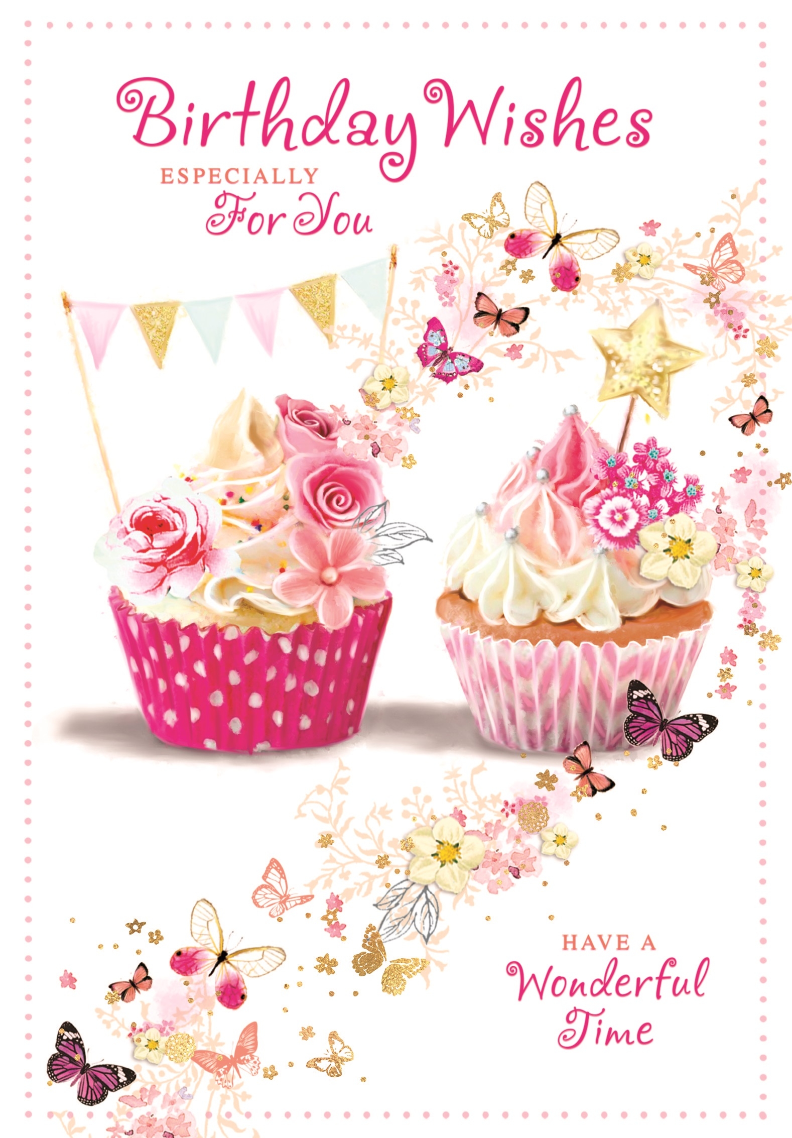 BIRTHDAY CARDS,6`s Cupcakes