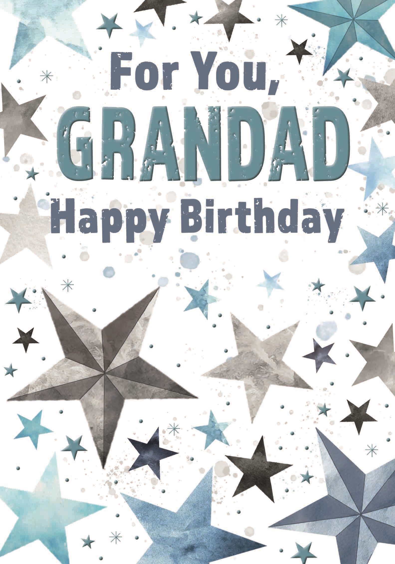 BIRTHDAY CARDS,Grandad Stars