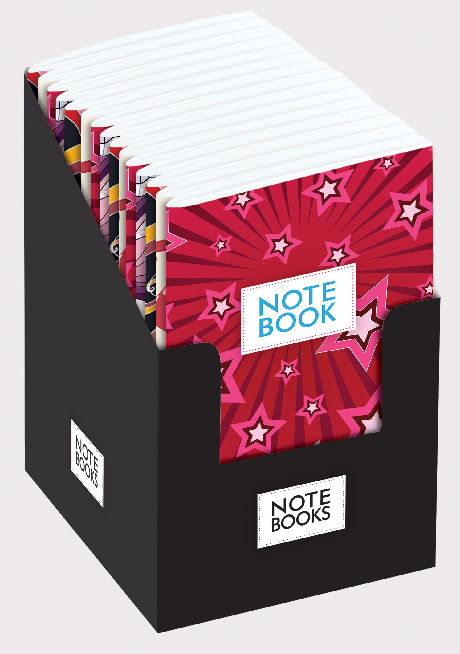 NOTEBOOK,Memo Book 4 Asst. Designs CDU CB744 [Packs Only]