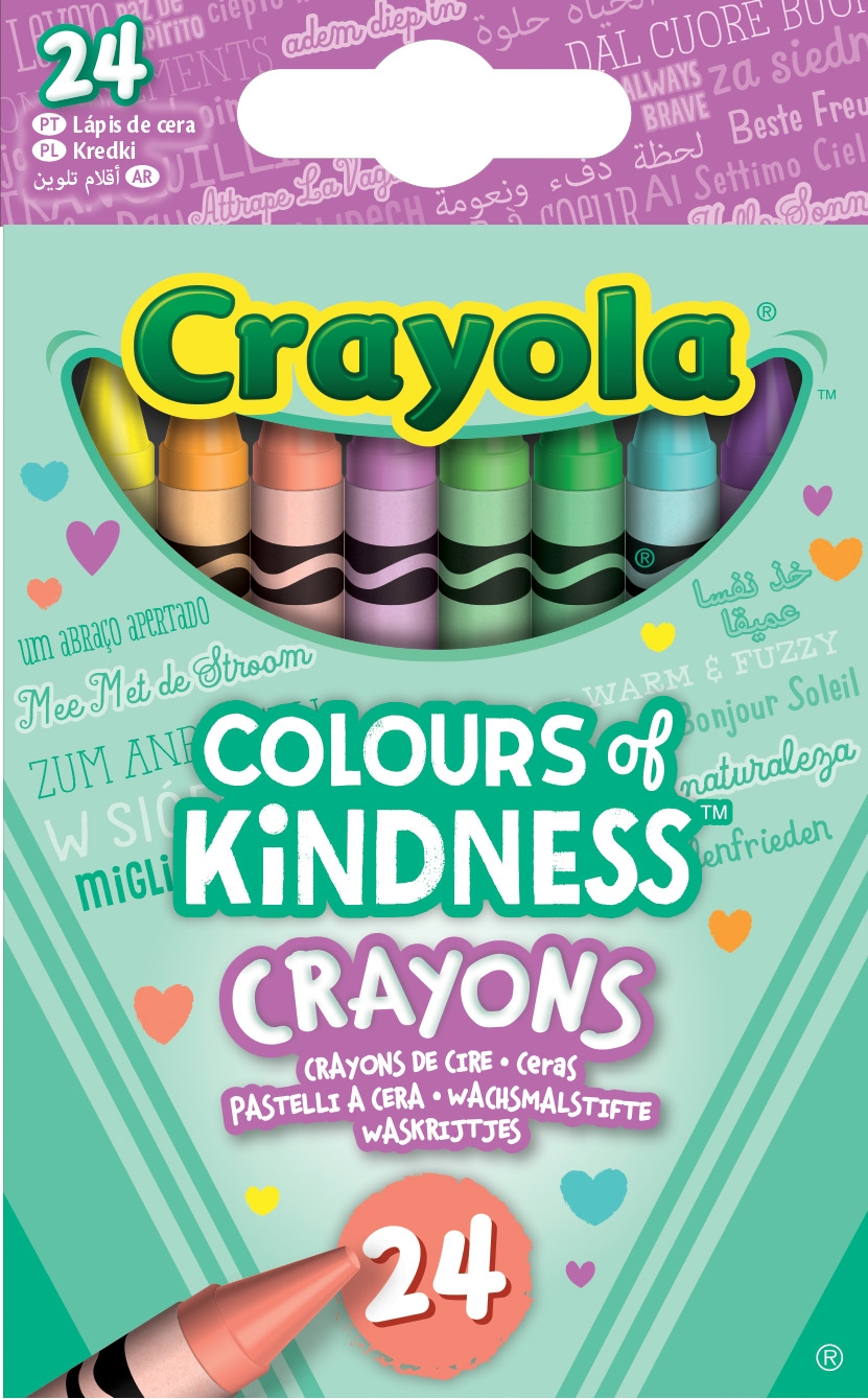 CRAYONS,Wax 24`s Colours of Kindness (Crayola) [Splittable]