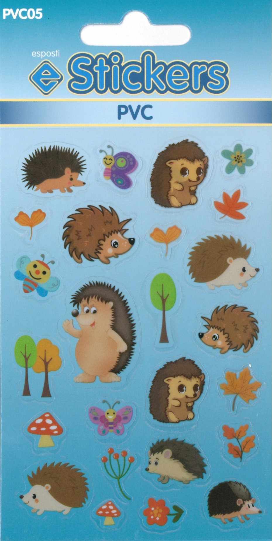 STICKERS,PVC Hedgehogs [Packs Only]