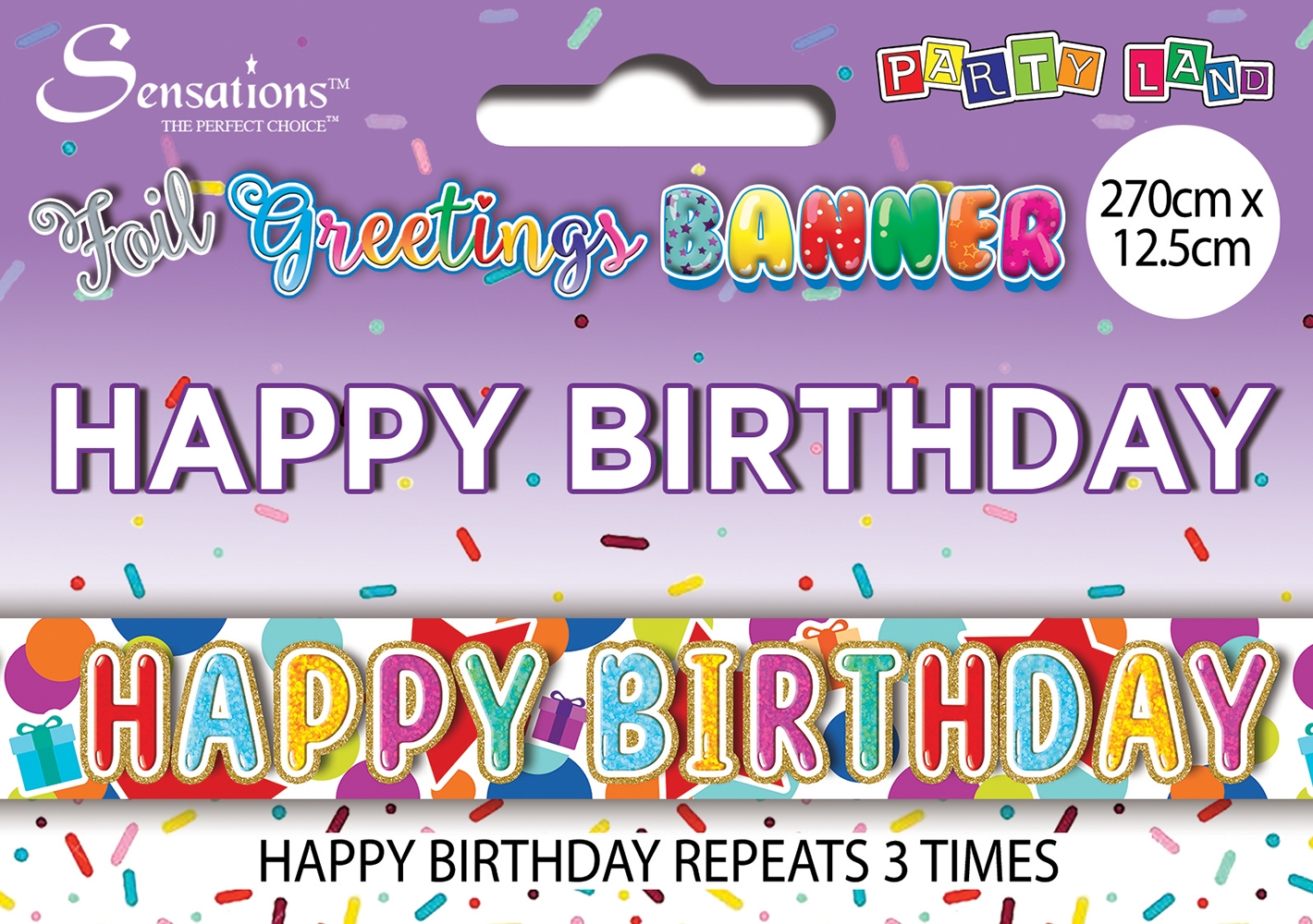 BANNER,Happy Birthday Bright Text [Packs Only]