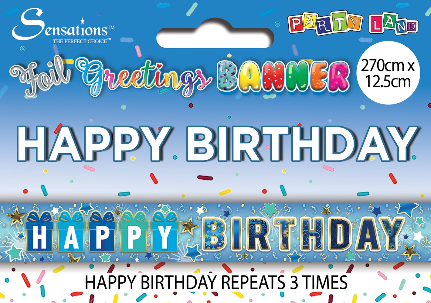 BANNER,Happy Birthday Gift Text Male [Packs Only]