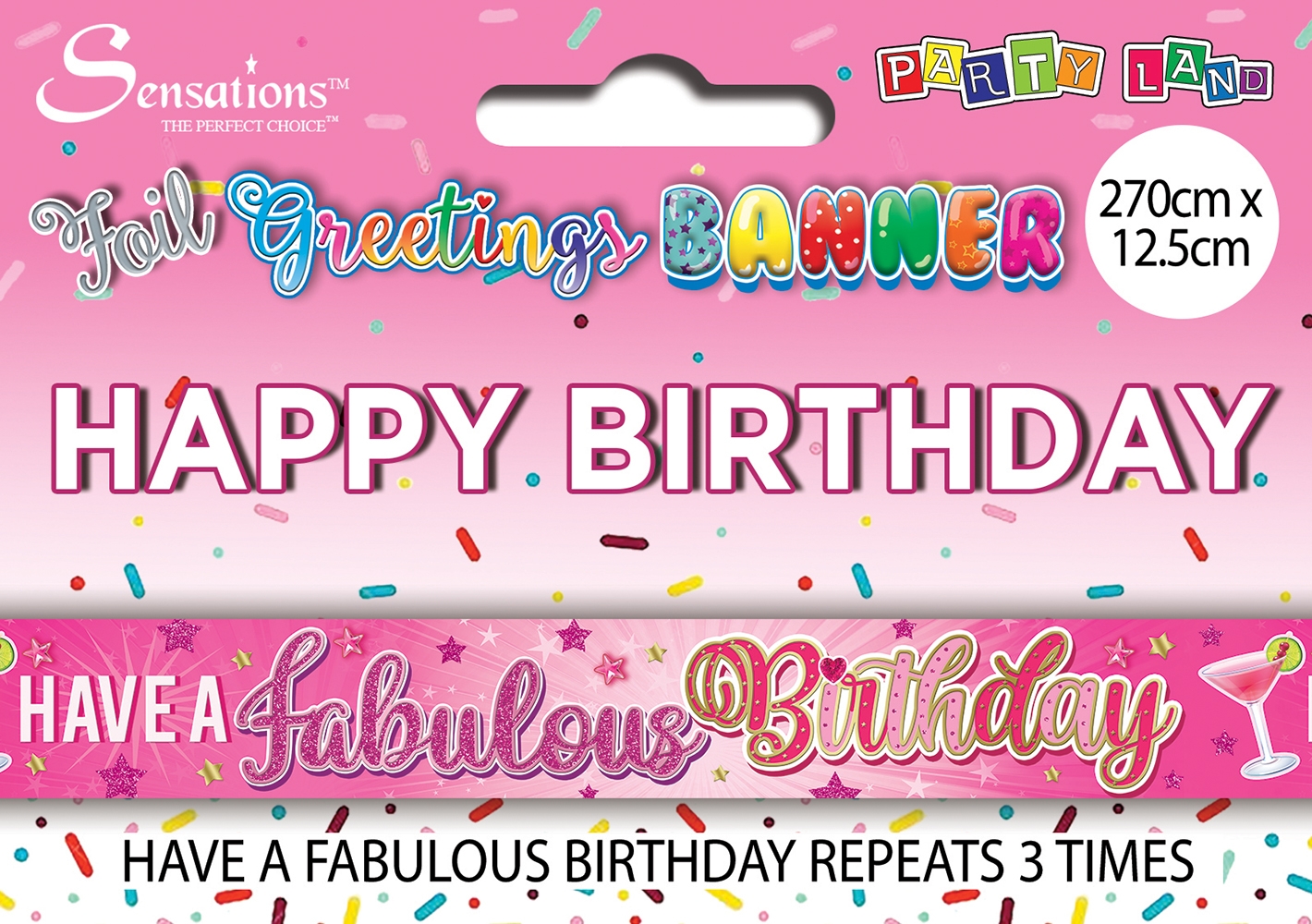 BANNER,Fabulous Birthday Cocktail [Packs Only]