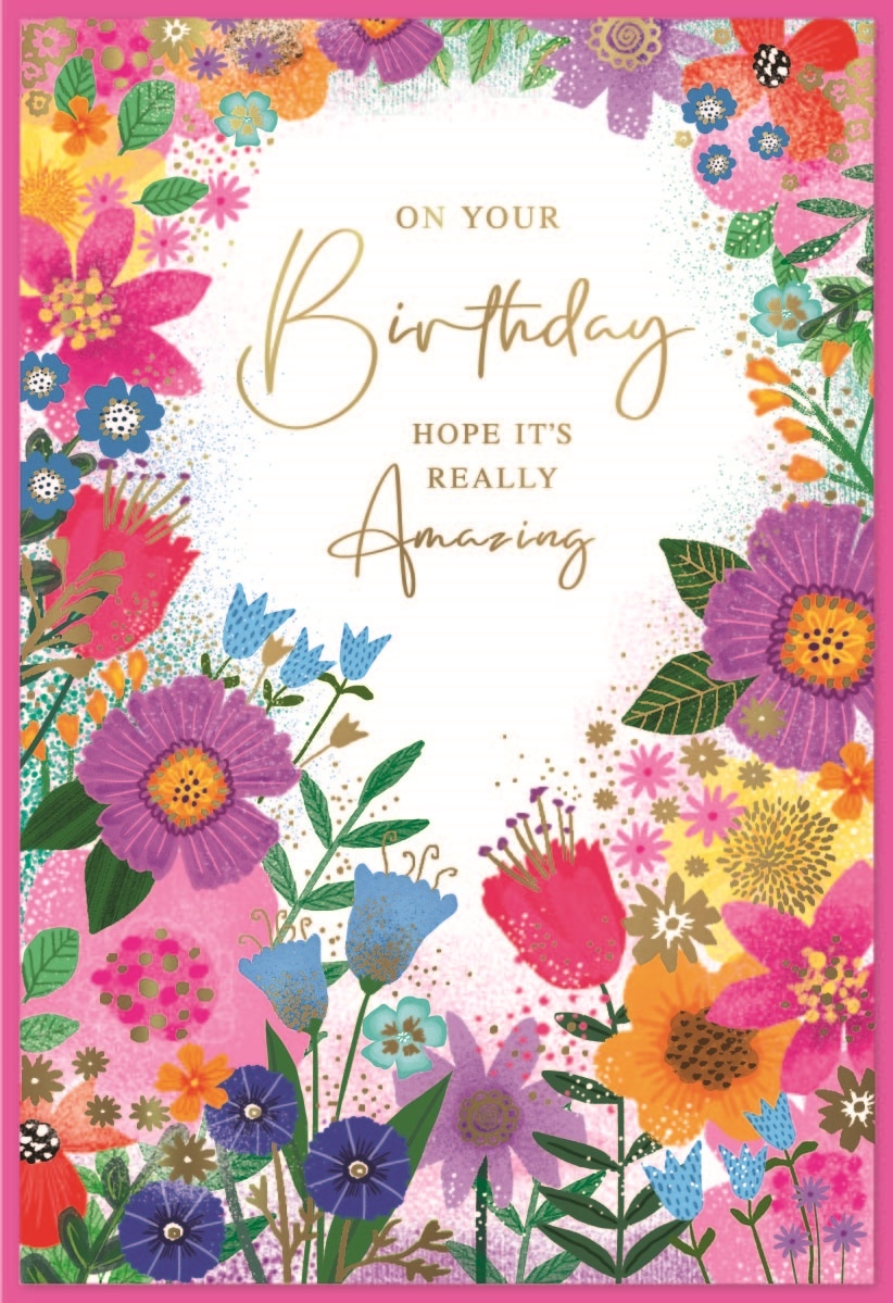 BIRTHDAY CARDS,6`s Wild Flowers