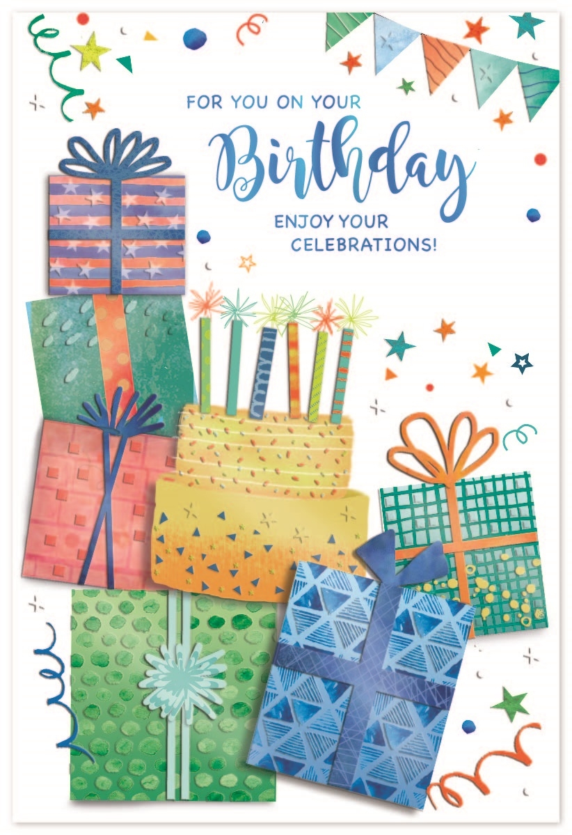 BIRTHDAY CARDS,6`s Presents & Cake