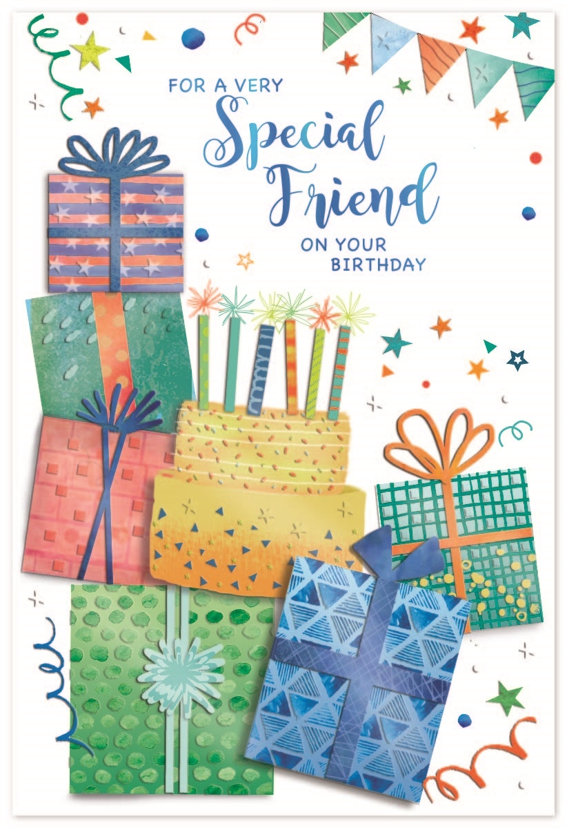 SPECIAL FRIEND CARDS,6`s Presents & Cake