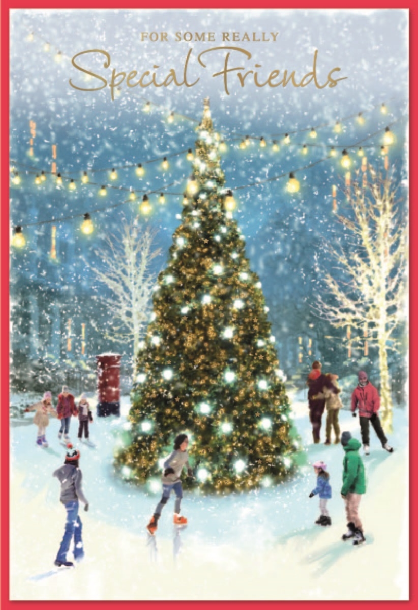 XMAS CARDS,Special Friends 6`s Skating around the Tree